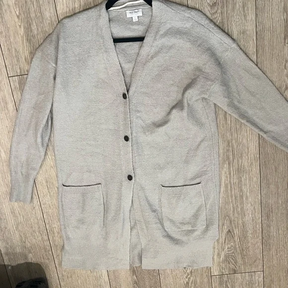 True Craft Large Gray Knit Cardigan Sweater - Picture 8 of 10